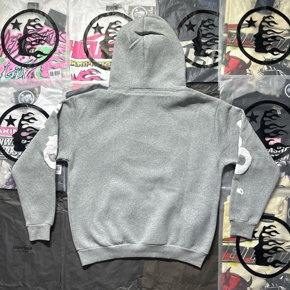 Sp5der Beluga Hoodie “Heather Grey” - Picture 4 of 7